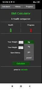 BMICalc: BMI Calculator Tracker